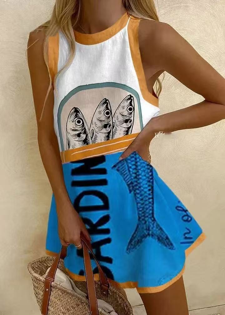 Isoria Linnen Mini Jurk