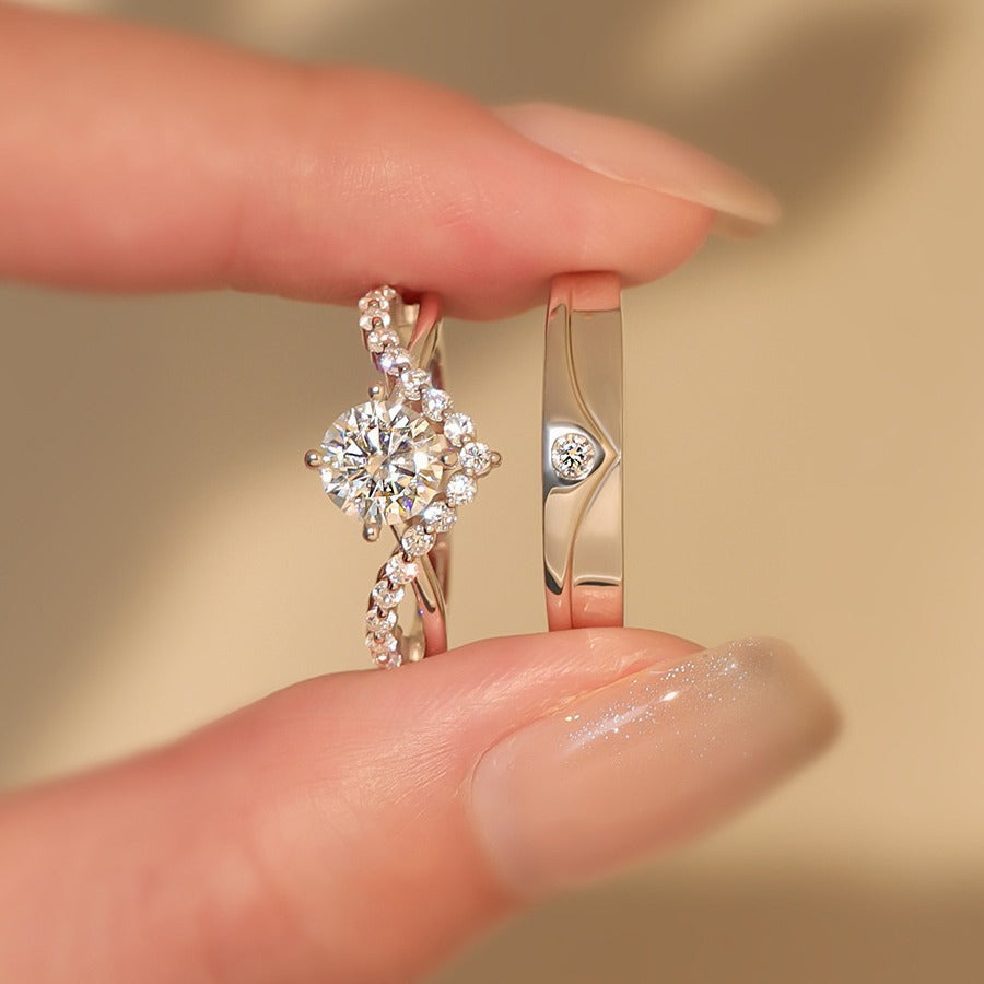 Elric Amora – Gouden Couple Ringen Set