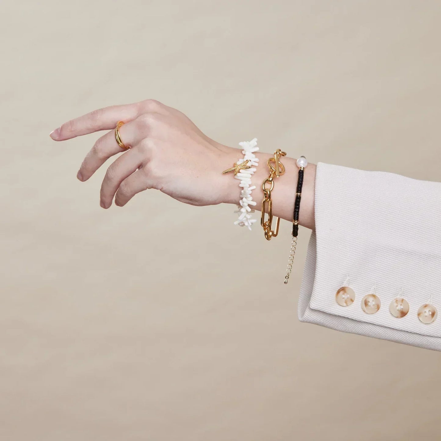 Link T-Bar Armband | Witgoud