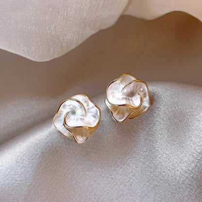 Bloemen Oorbellen | Goud