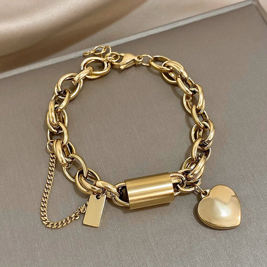 Heartened Chunky Armband | Goud