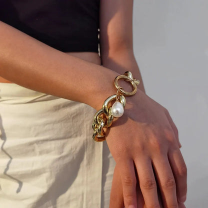 Parelstijl Armband | Goud