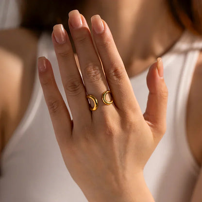 Verstelbare Modieuze Ring | Goud
