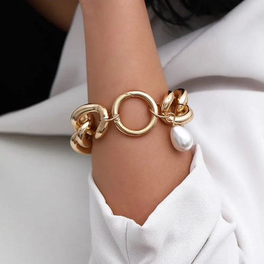 Parelstijl Armband | Goud