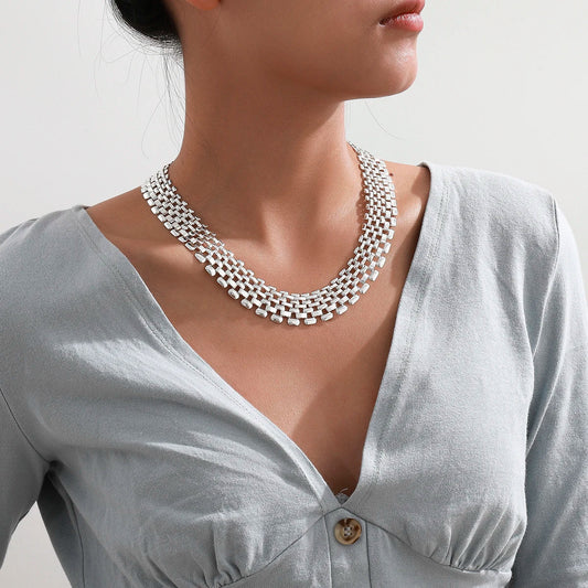 Zilveren Cubaanse Schakelketting