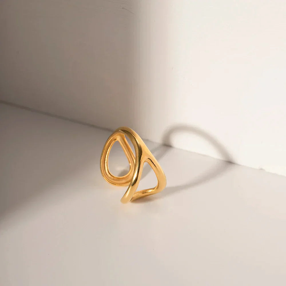 Verstelbare Modieuze Ring | Goud