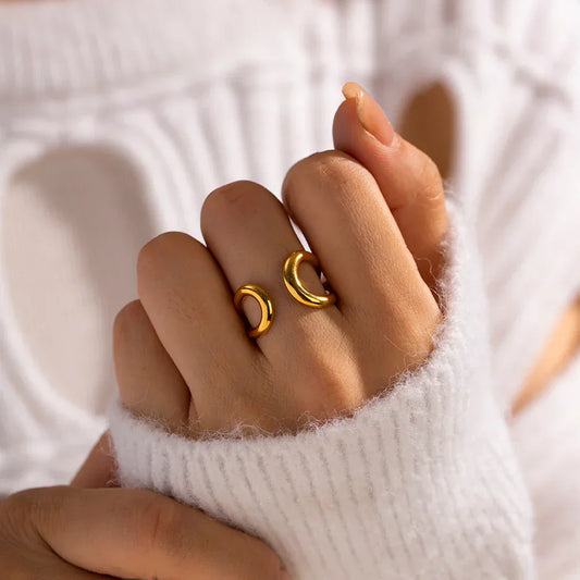 Verstelbare Modieuze Ring | Goud
