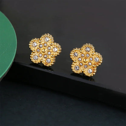 Sieradenset Met Bloemenmotief | Goud