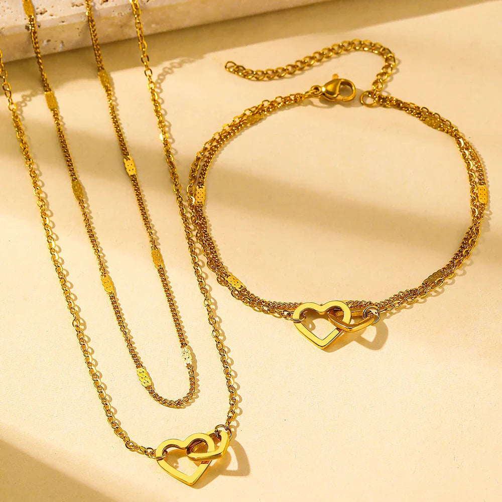 Hart Sieradenset | Goud