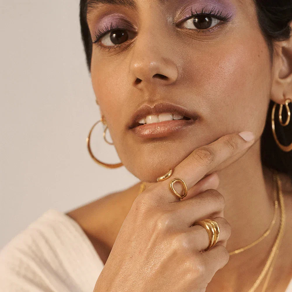 Verstelbare Modieuze Ring | Goud