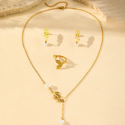Sieradenset Met Parel | Goud