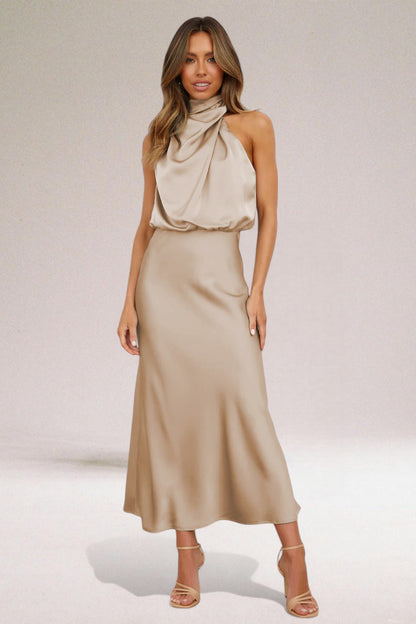 Norelia® | Satijnen Glamour Jurk