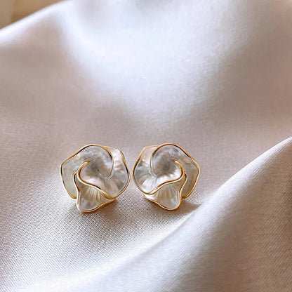 Bloemen Oorbellen | Goud