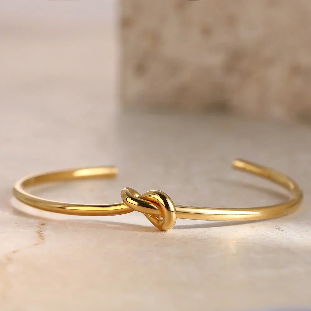 Knoop Armband | Goud
