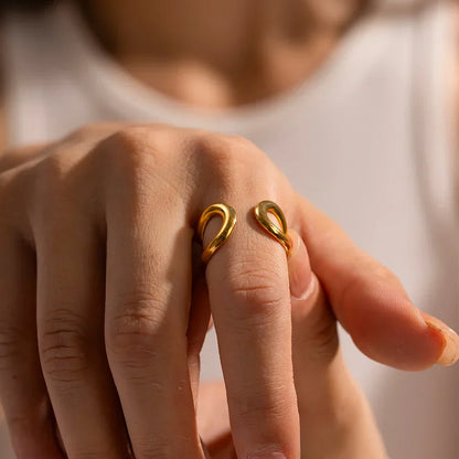 Verstelbare Modieuze Ring | Goud