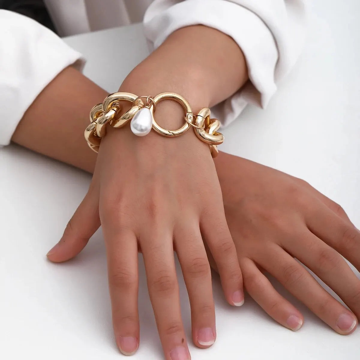 Parelstijl Armband | Goud