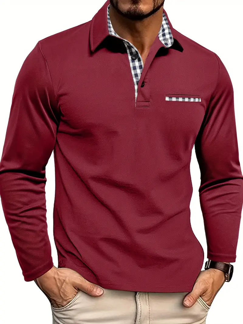 Henck | Poloshirt met lange mouwen