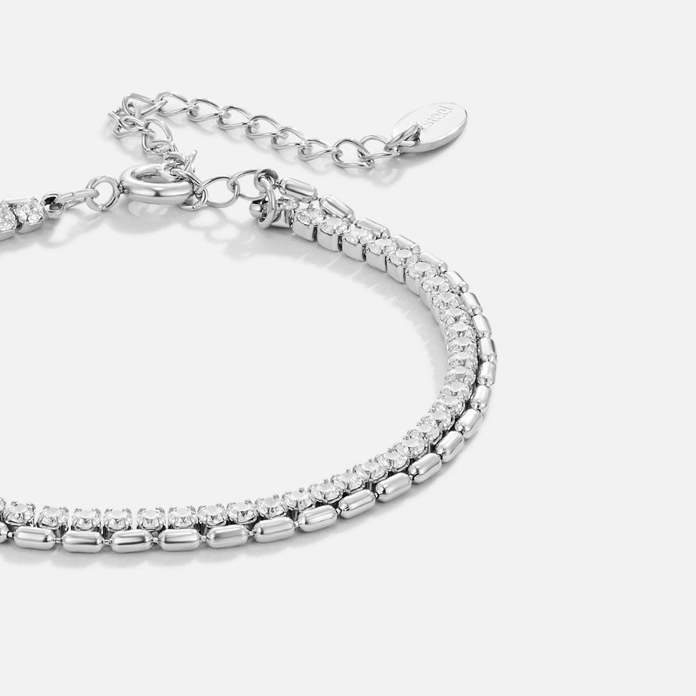 Arelia Kristallen Armband | Zilver
