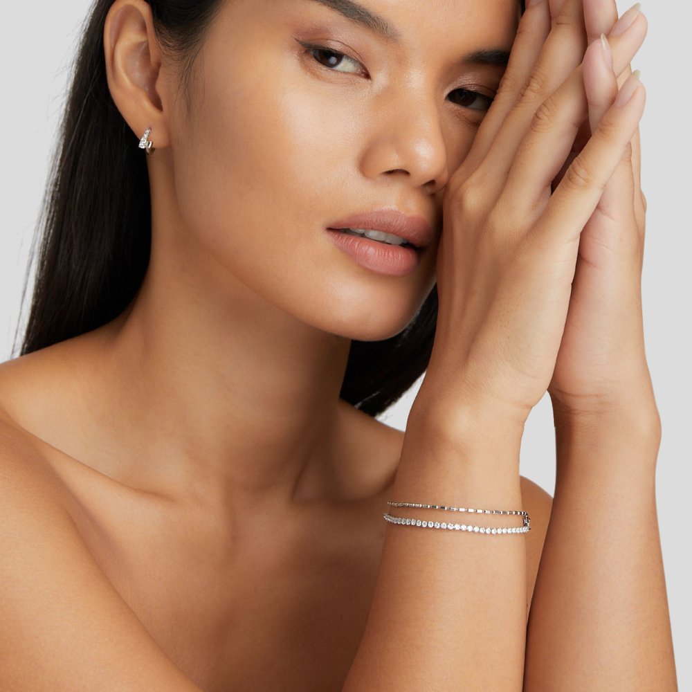 Arelia Kristallen Armband | Zilver