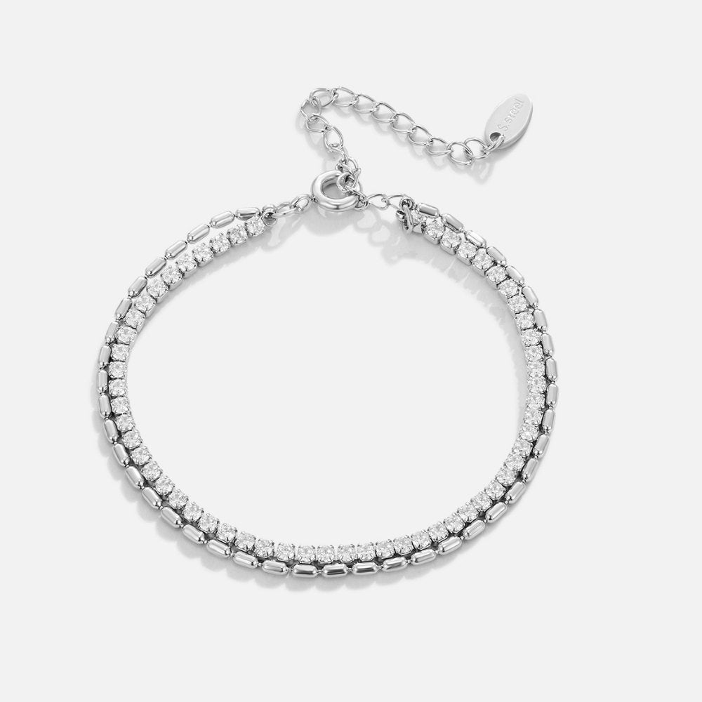 Arelia Kristallen Armband | Zilver