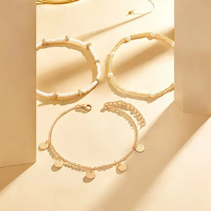 Coastal Charm Enkelband Set  | Goud