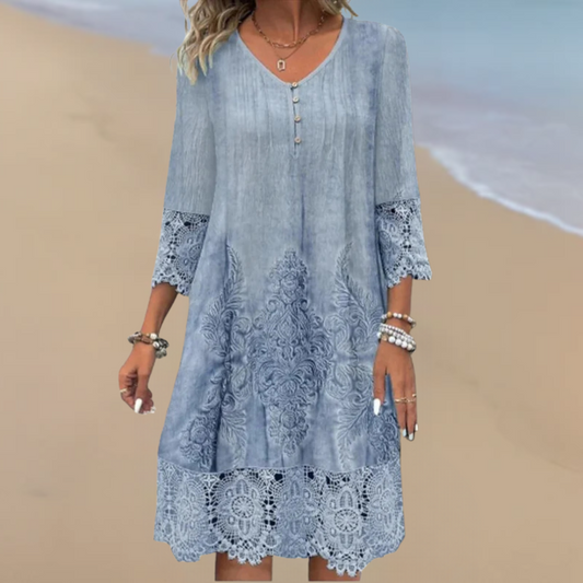 Sofie| Elegante bohemian kant jurk