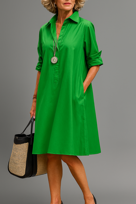 Sofie - Elegante Midi Jurk met Tijdloze Charme