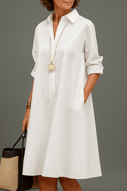 Sofie- Elegante Midi Jurk in Premiumkwaliteit voor een Tijdloze Stijl