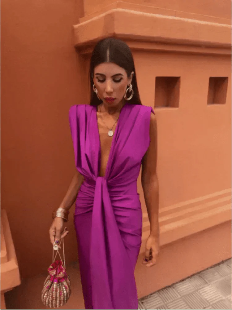Cordelia | Elegante Drapé Jurk
