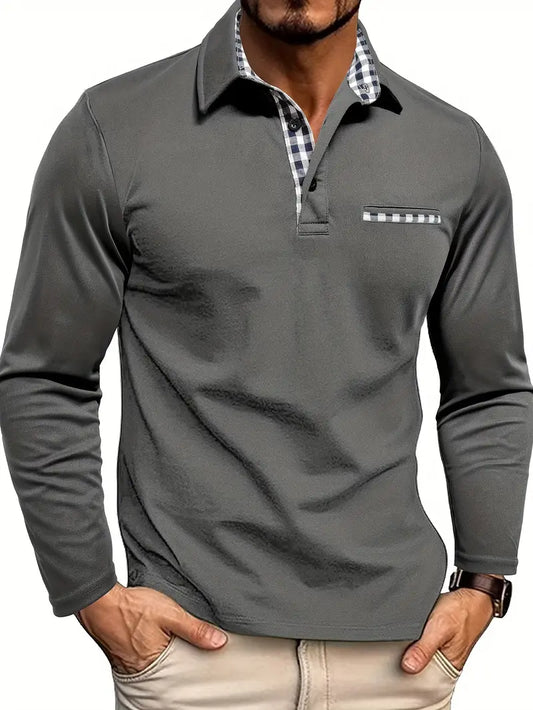 Henck | Poloshirt met lange mouwen