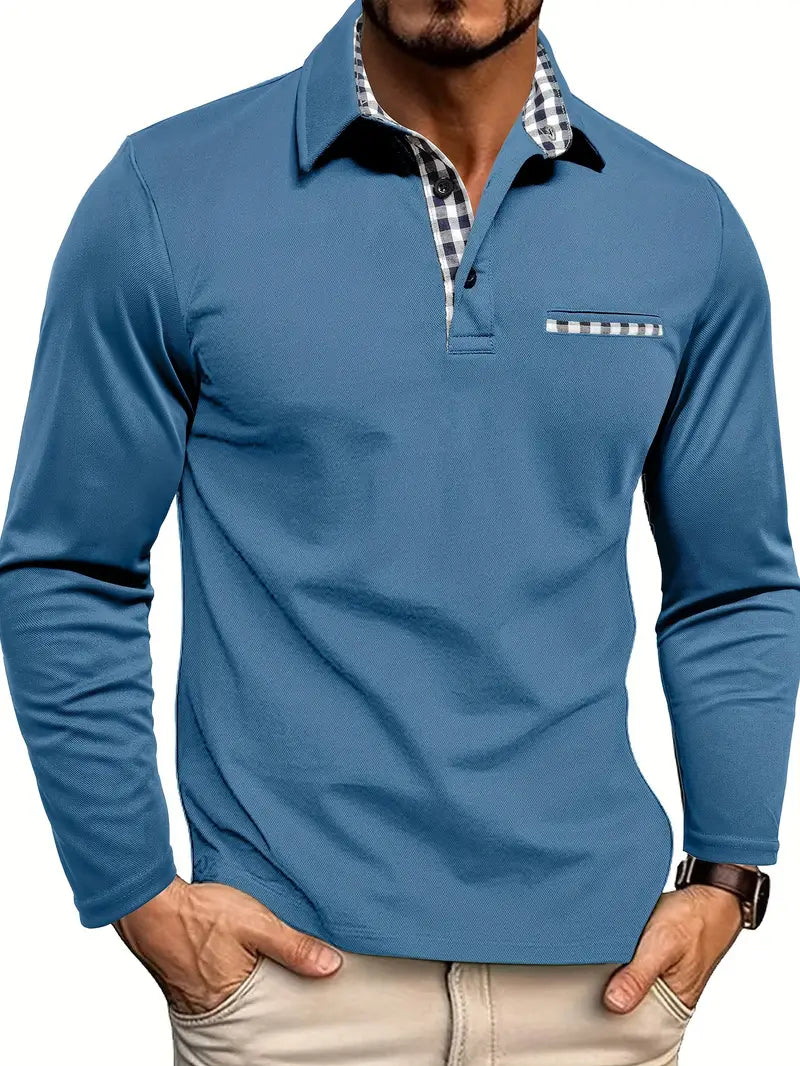 Henck | Poloshirt met lange mouwen