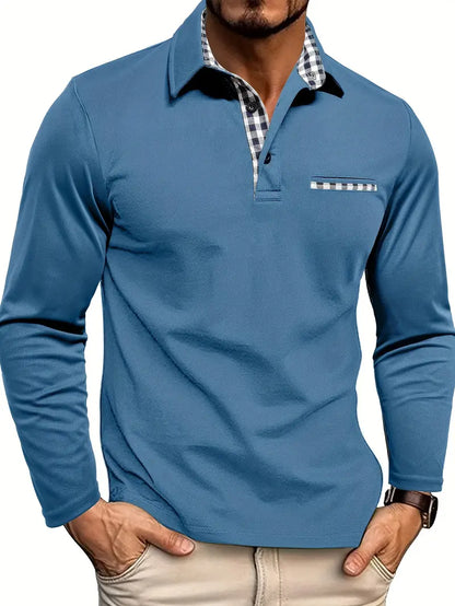 Henck | Poloshirt met lange mouwen