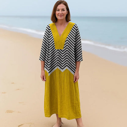 Sofie| Boho Maxijurk – Gedurfde Patronen, Eenvoudig Comfort