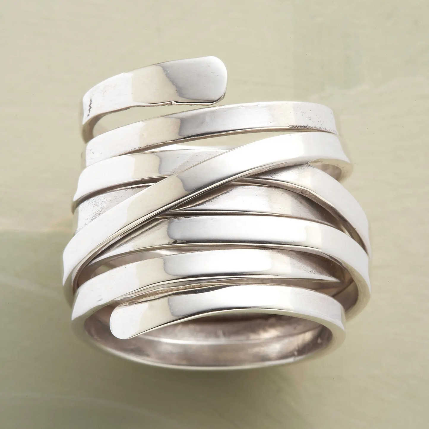 Bliss – Vintage Zilveren Brede Ring