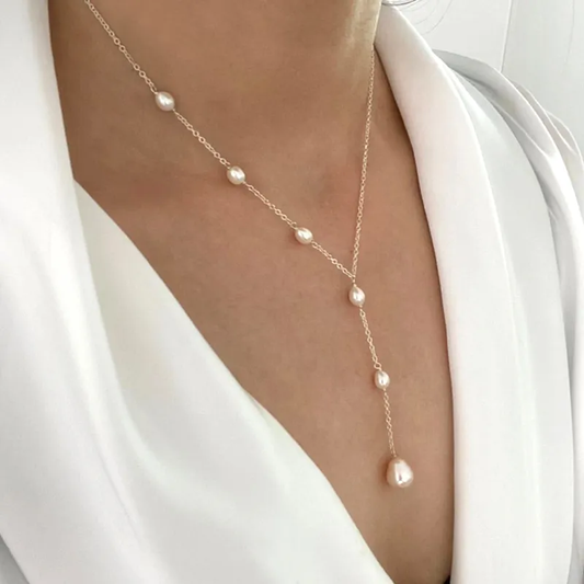 Ruby – Vintage Parel Hanger Ketting