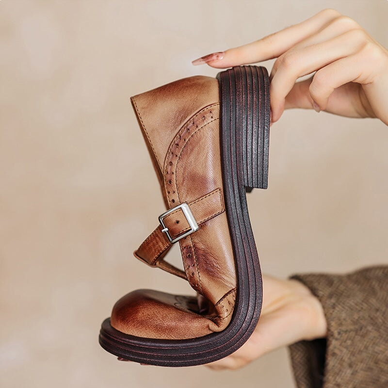 Charmante Leren Mary Janes
