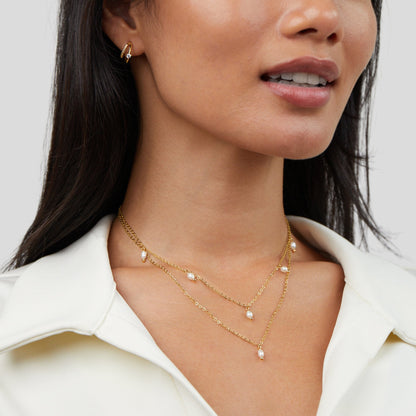 Kay Parel Drielagen Ketting