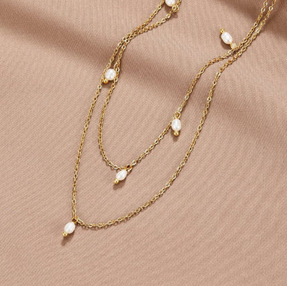 Kay Parel Drielagen Ketting