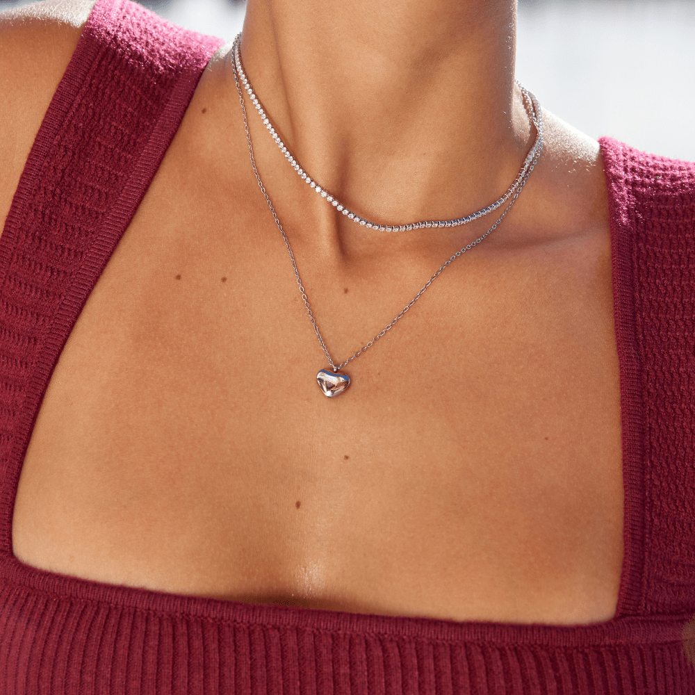 Lexi Zilveren Kristal Ketting