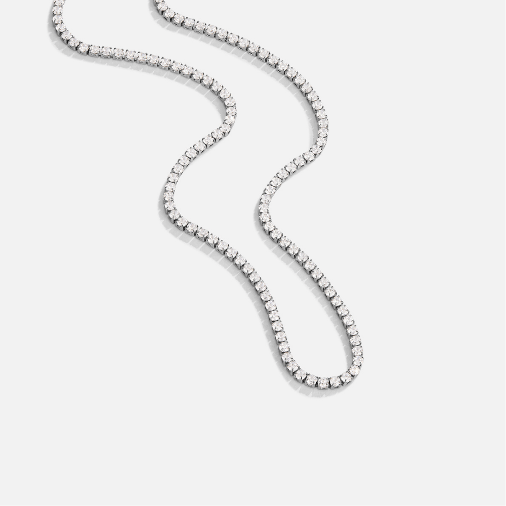 Lexi Zilveren Kristal Ketting