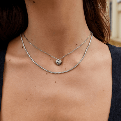 Lexi Zilveren Kristal Ketting