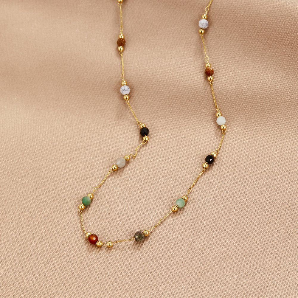 Luly Stone Ketting | Goud