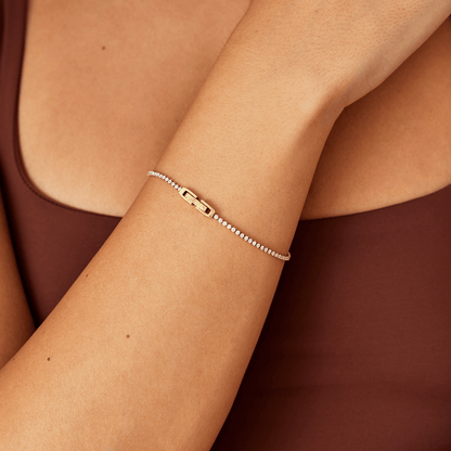 Niyah Crystal Armband | Goud
