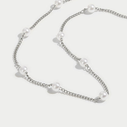 Nura Parel Zilveren Ketting