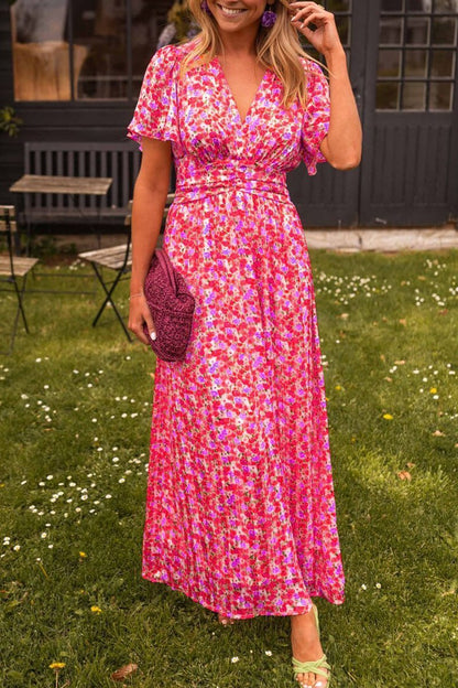 Pauline™ | Lange jurk met bloemen