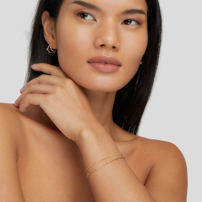 Pia Gelaagde Armband | Goud