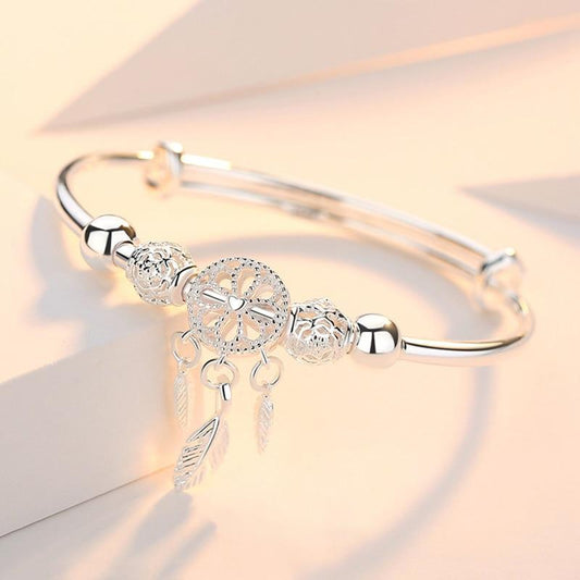 Verstelbare Dromenvanger Armband | Zilver