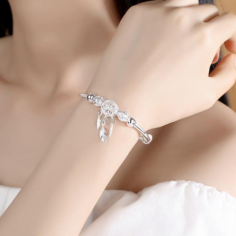 Verstelbare Dromenvanger Armband | Zilver