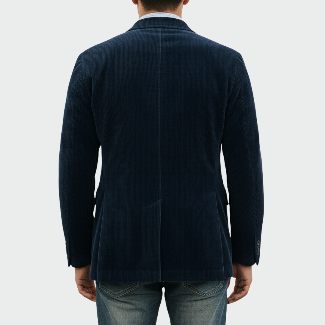 Henck | 2-delige set: Blazer en Gilet van Fluweel