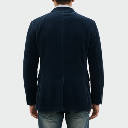 Henck | 2-delige set: Blazer en Gilet van Fluweel